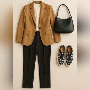 🐆 SeaVees × J.Crew Leopard Print Legend Sneakers – Size 9